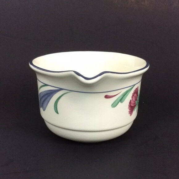 Lenox Chinastone Poppies On Blue Creamer Vintage 90s - Picture 3 of 6